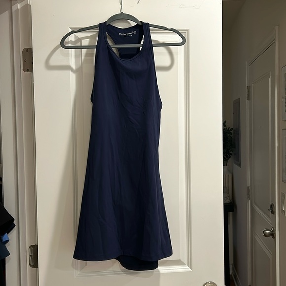 Outdoor Voices Navy Doubles Cutout Dress I Size M - Picture 2 of 6
